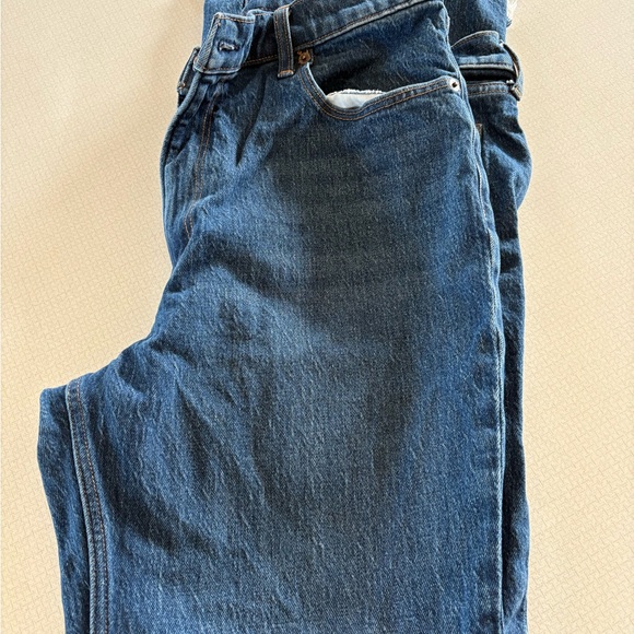 Abercrombie & Fitch Denim - Abercrombie & Fitch Womens Dark Blue Relaxed Jeans